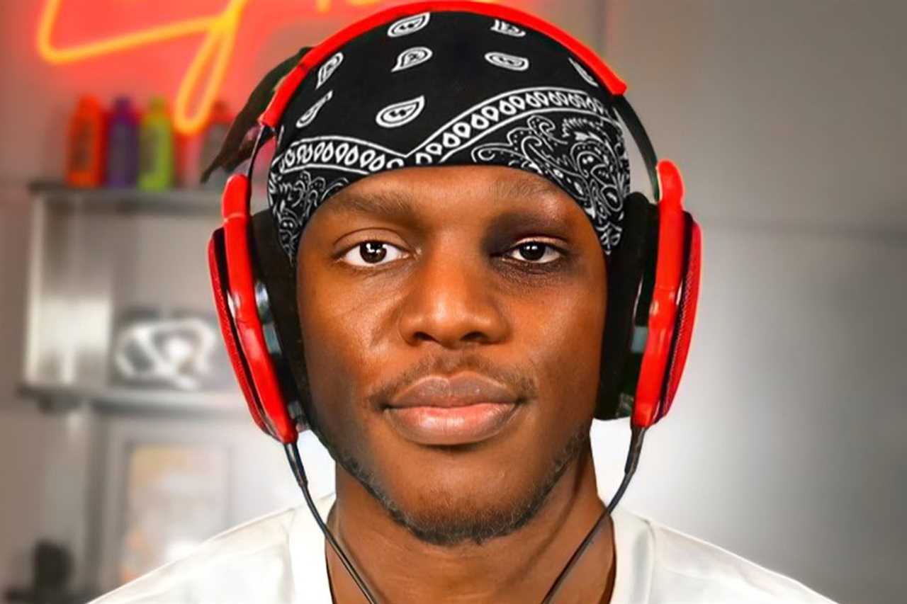KSI's disfigured face after sustaining a severe eye injury in a sparring accident