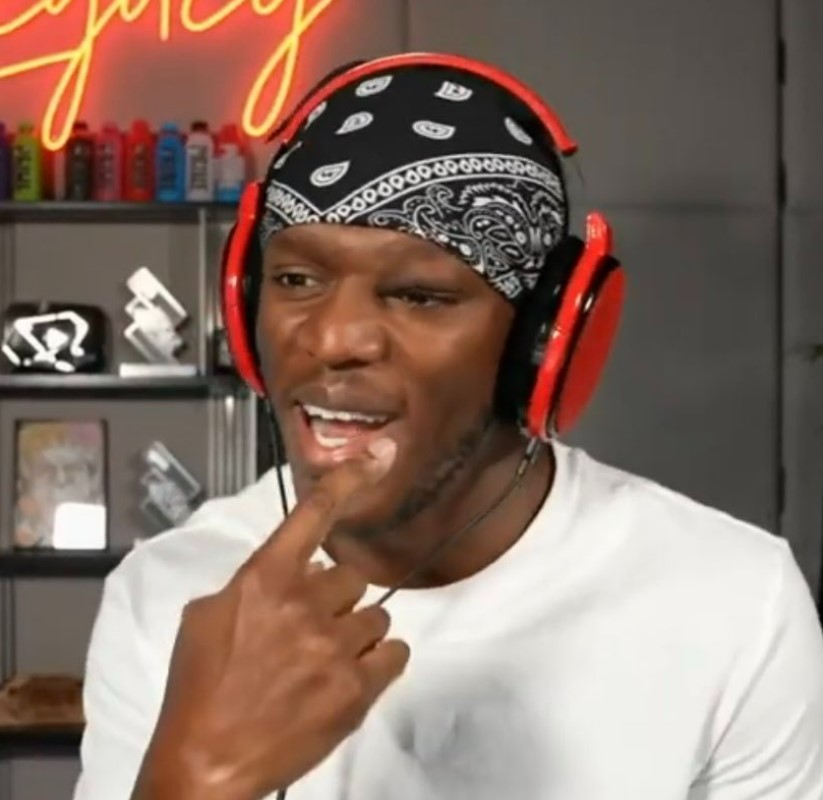 KSI's disfigured face after sustaining a severe eye injury in a sparring accident
