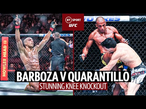 Edson Barboza rewinds the clock with a stunning knee knockout against Billy Quarantillo UFC Highlights