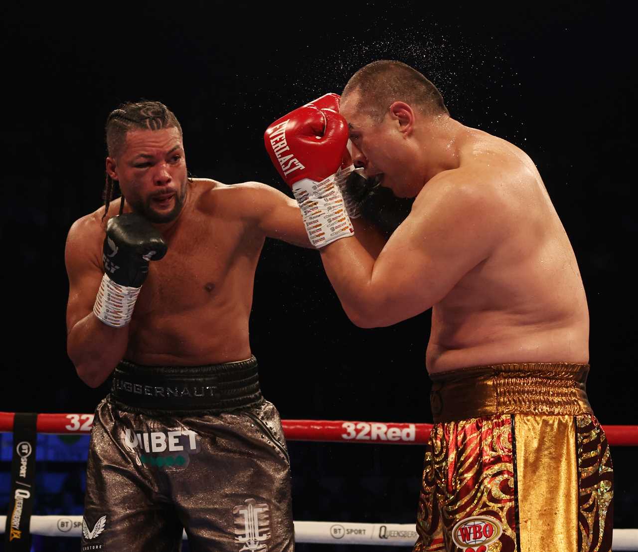 Joe Joyce's hopes of winning the world title are in ruins after a shock loss to Zhilei Zhili as Brit cannot see through swollen, horrified eye