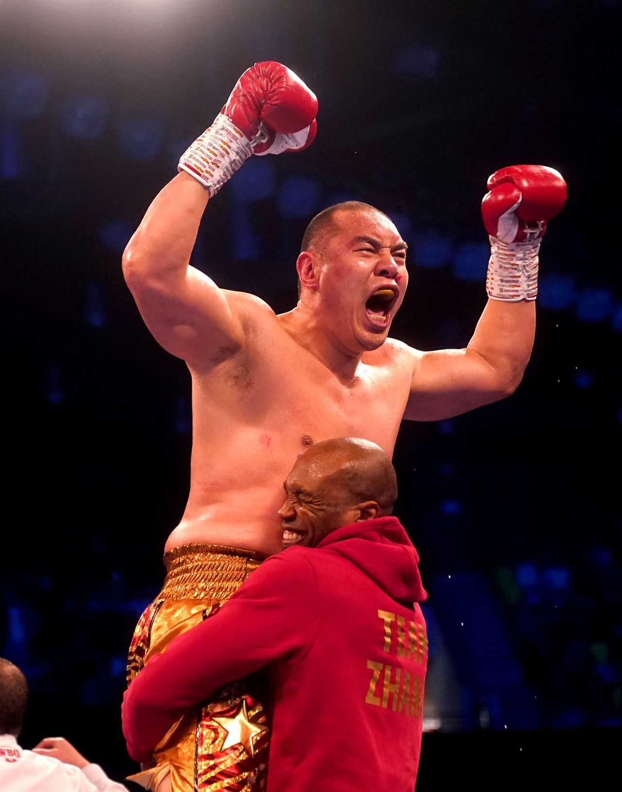 Joe Joyce's hopes of winning the world title are in ruins after a shock loss to Zhilei Zhili as Brit cannot see through swollen, horrified eye