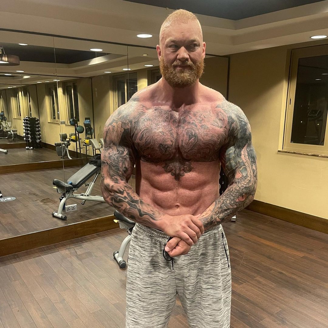 Hafthor reveals embarrassing condition he suffers from after pec tear injury