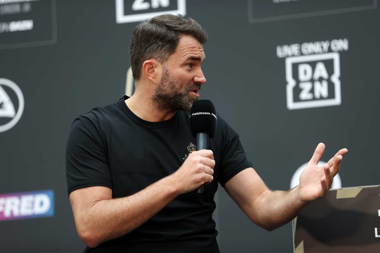 Eddie Hearn said he receives 40 calls per day from fans who are obsessed with him. He finally answered the call to tell him how it's