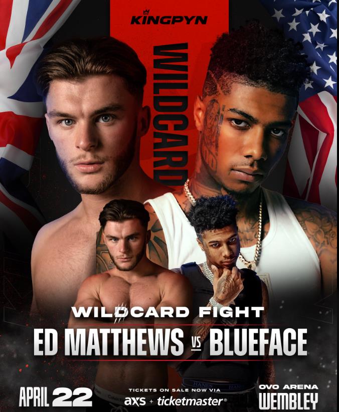 Blueface vs Ed Matthews: Start time, TV channels and live streaming, undercard information for Kingpyn's 'Wildcard bout.