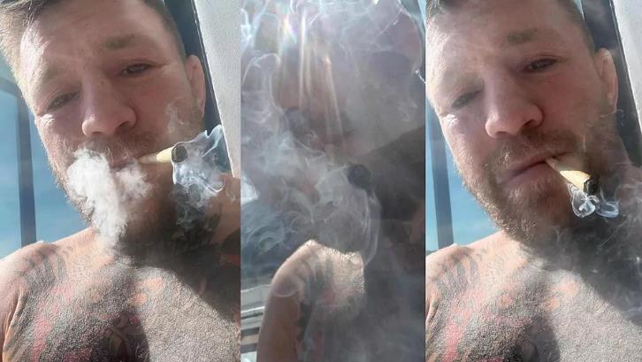 UFC star Conor McGregor shares pictures of himself smoking as fans worry about his now-deleted 420 post
