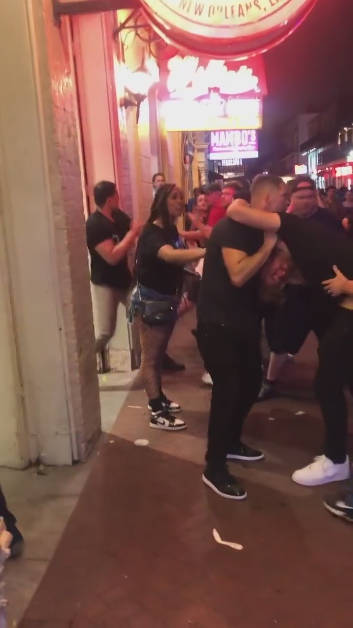 Nate Diaz fights with a man on the street, after he threw BOTTLE towards Netflix star Chase deMoor during Misfits boxing match