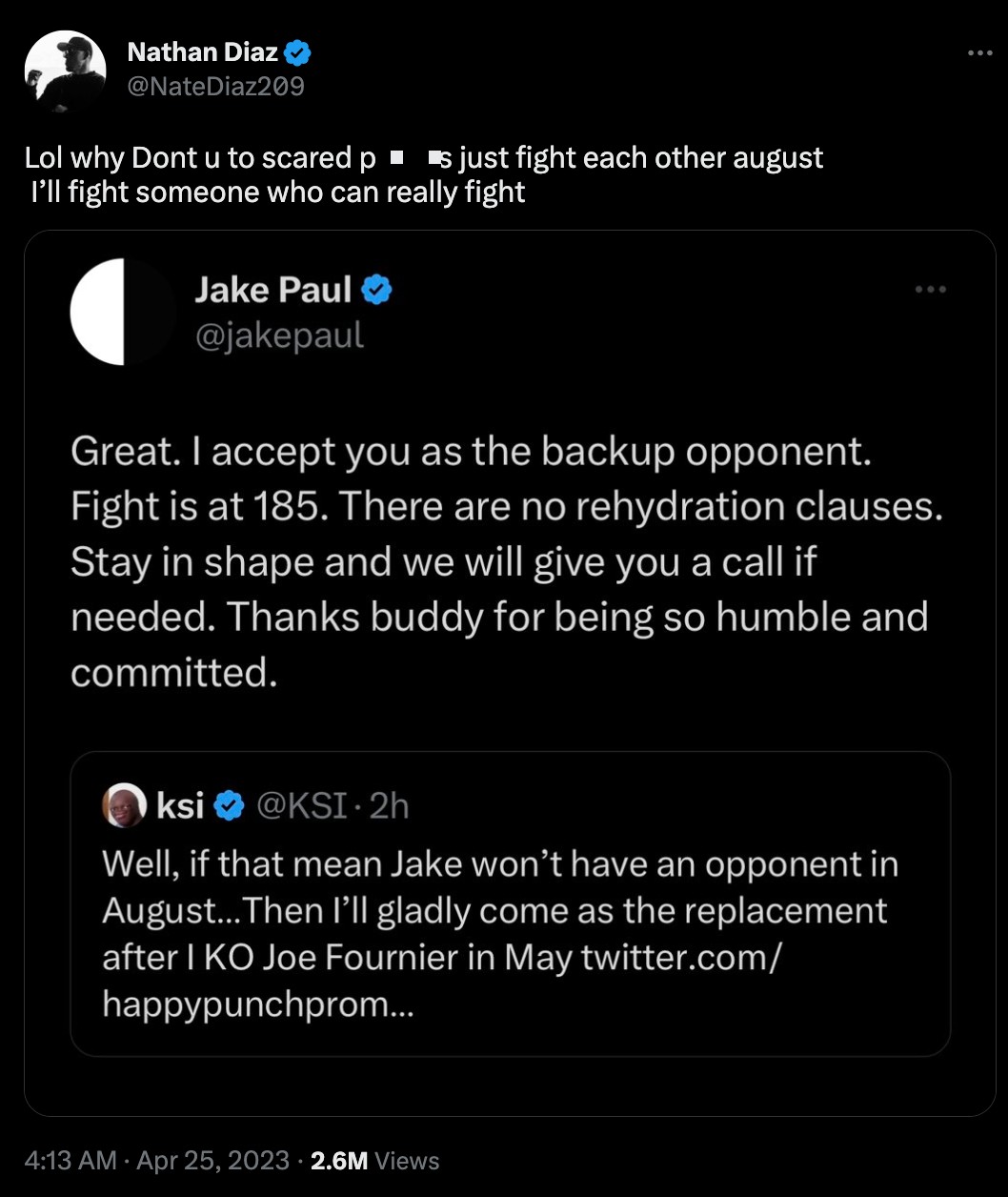 Nate Diaz hints he might PULL OUT from Jake Paul fight after an arrest warrant is issued and tells KSI to fight the YouTuber