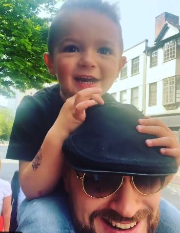 Watch Prince Adonis, Tyson Fury’s son, tell his father that he wants to grow up and be just like DEONTAY WILDER.