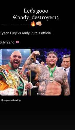 Tyson Fury’s next fight is 'leaked by a rival heavyweight' as he seems to announce the opponent, date and location