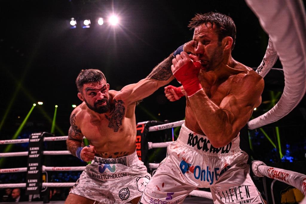 After having his teeth knocked out, ex-UFC champ Luke Rockhold resigns from a brutal bare-knuckle battle with Mike Perry