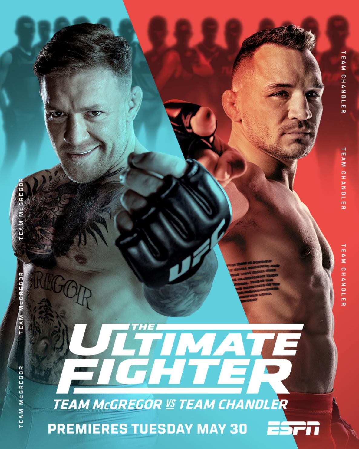 UFC releases poster for TUF 31, as the premiere date of Team Conor McGregor and Team Michael Chandler is announced
