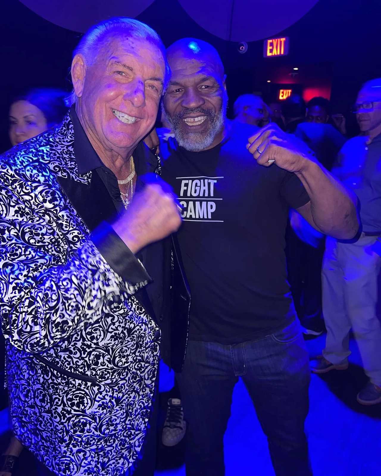 Jake Paul is advised by WWE legend Ric Flaair to stay away from the 56-year-old boxing superstar Mike Tyson.