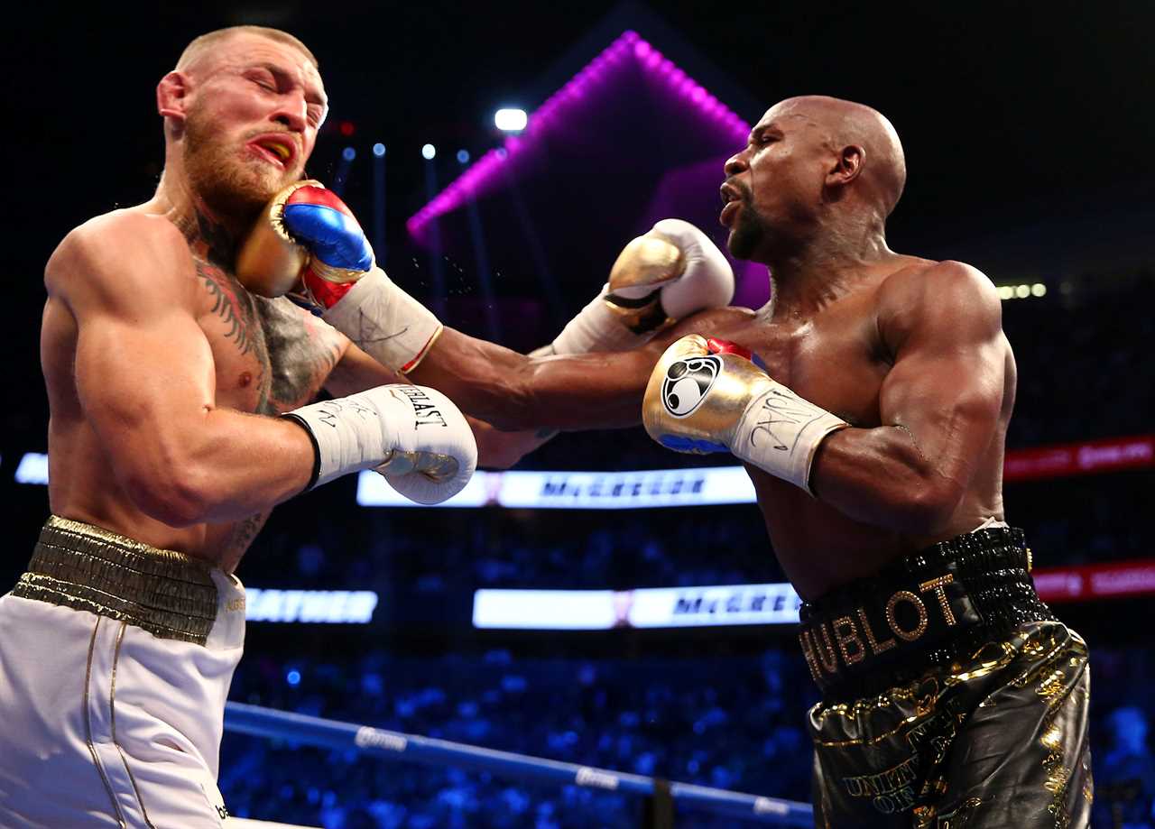 Conor McGregor shows highlight reel from Floyd Mayweather fight and says he is confident he will 'get it done' in his second fight.