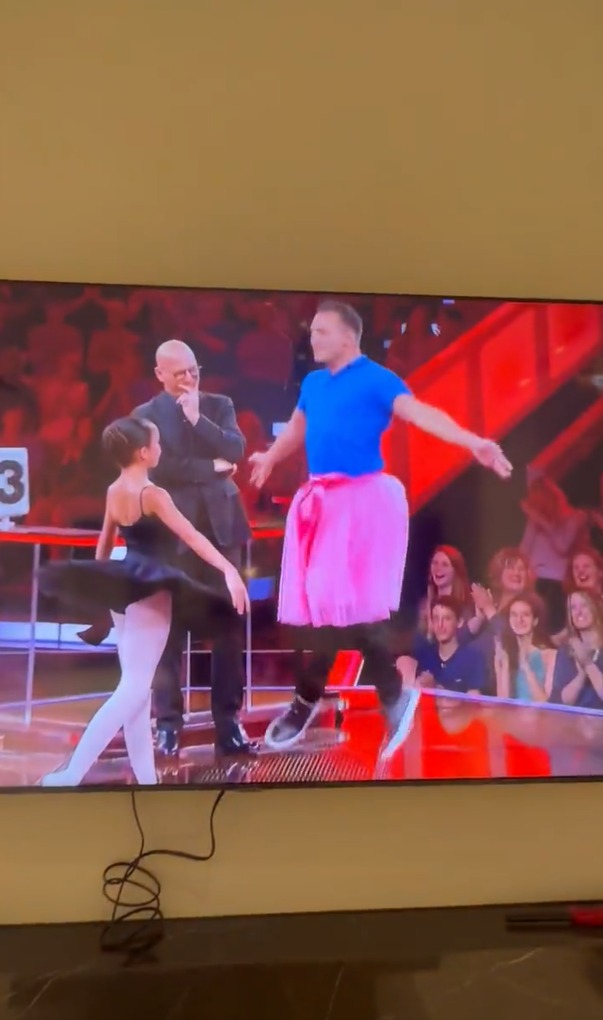 UFC fans claim that Conor McGregor can't win to this guy as Michael Chandler performs like a ballerina on TV in tutu.