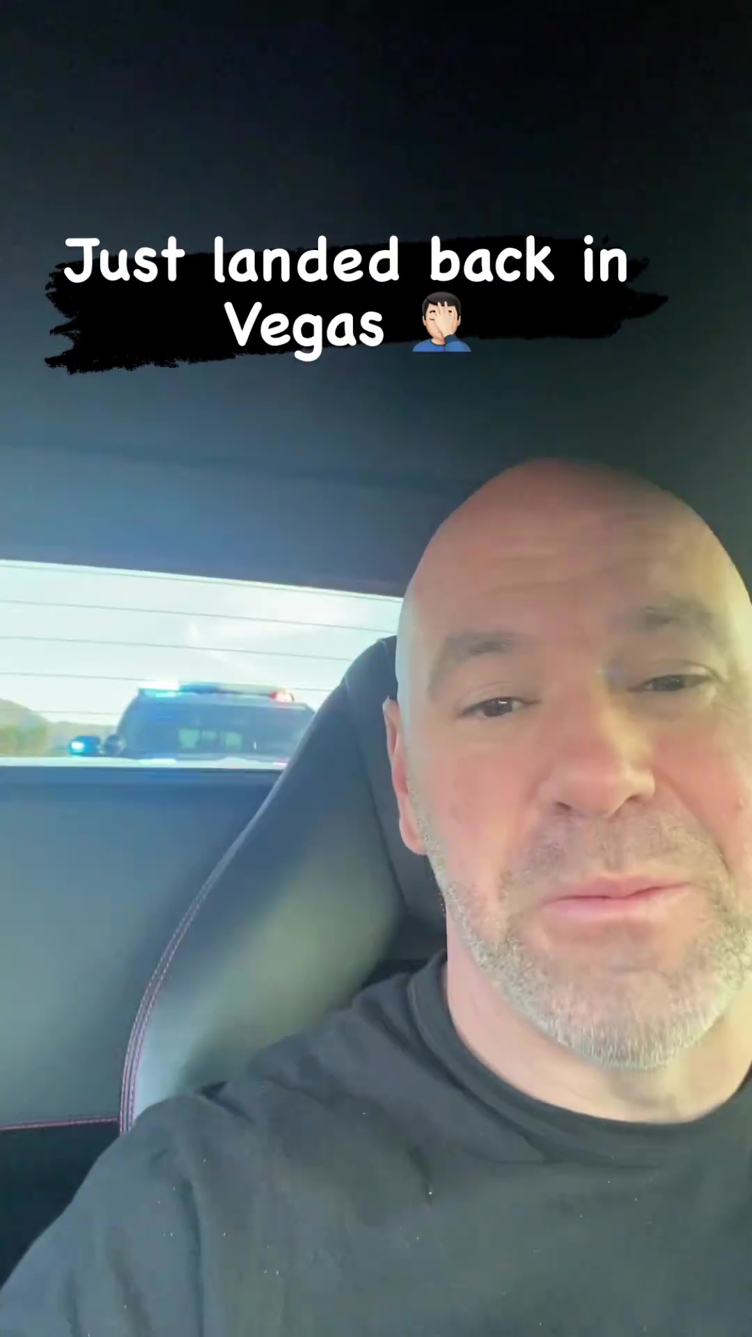Dana White stopped by police on his return to Las Vegas from UFC 288