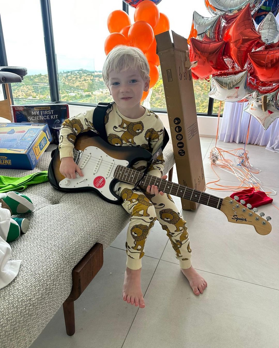 Conor McGregor celebrates his son's 7th birthday with Kermit the Frog cake, pizza on a yacht and a Kermit The Frog party.