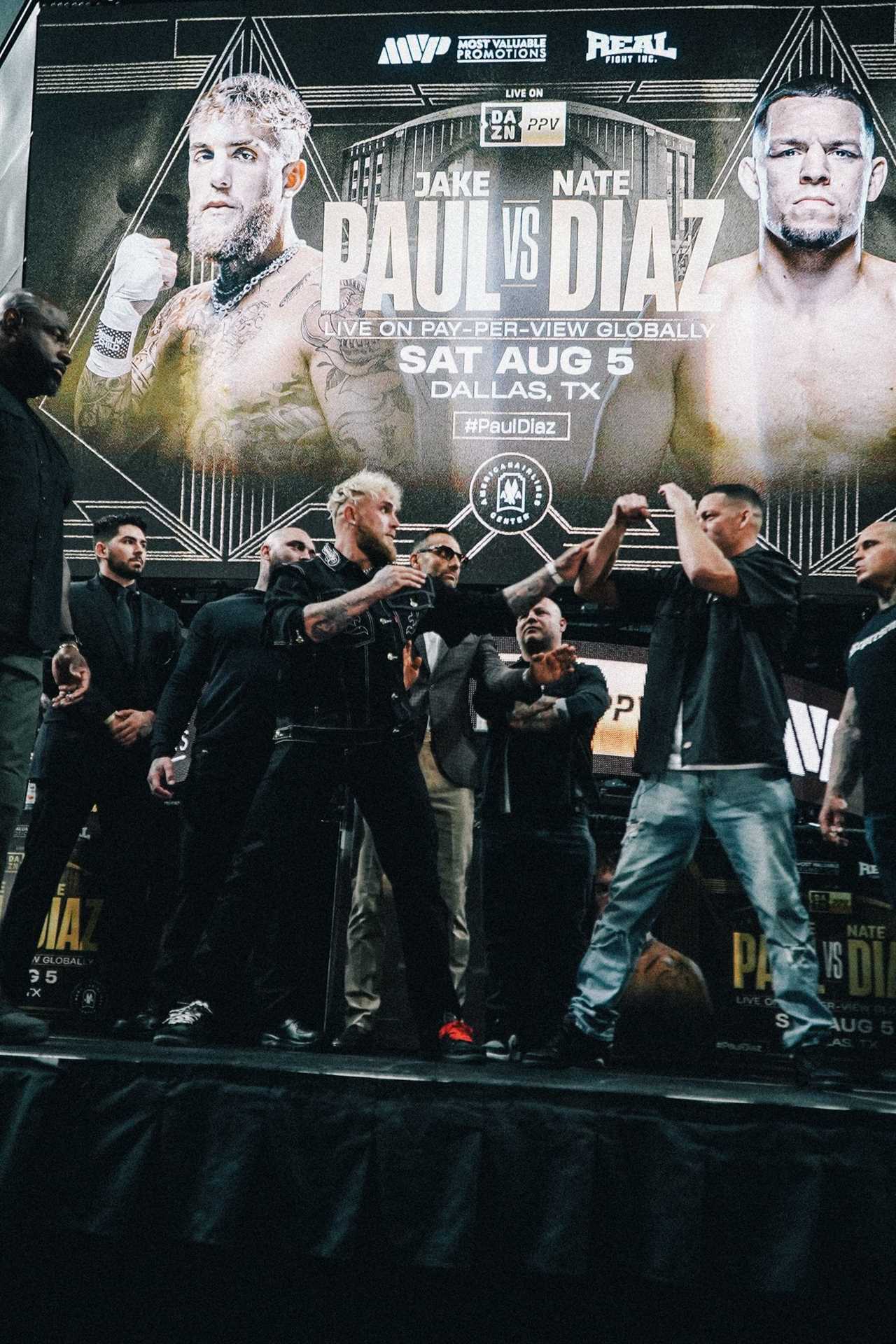Jake Paul says, I've never experienced anything like that when he's told the reason Nate Diaz abruptly left a press conference