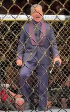 Bruce Buffer enters the Bufferzone before UFC Octagon's announcement, and porn star loves it