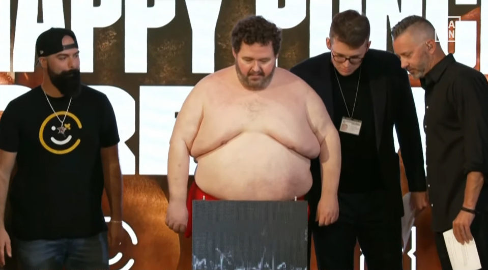 YouTubers weigh 57 STONES combined ahead of the heaviest fight in boxing history, KSI vs Joe Fournier on the undercard