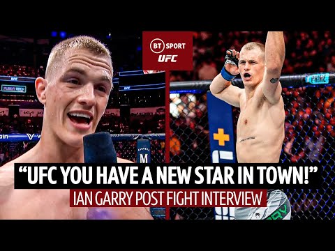 Post-fight Interview: UFC, you have a star in town Ian Garry defeats Rodriguez. #UFCCharlotte