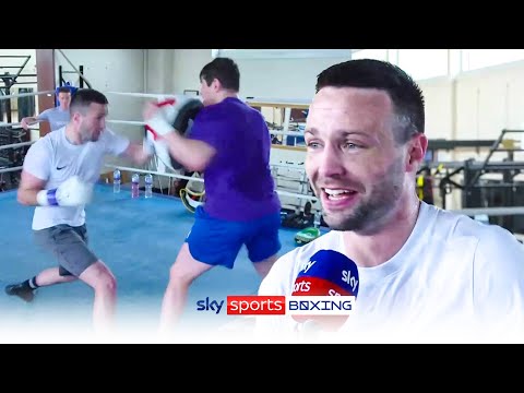 Josh Taylor is in high spirits before his fight with Teofimo López