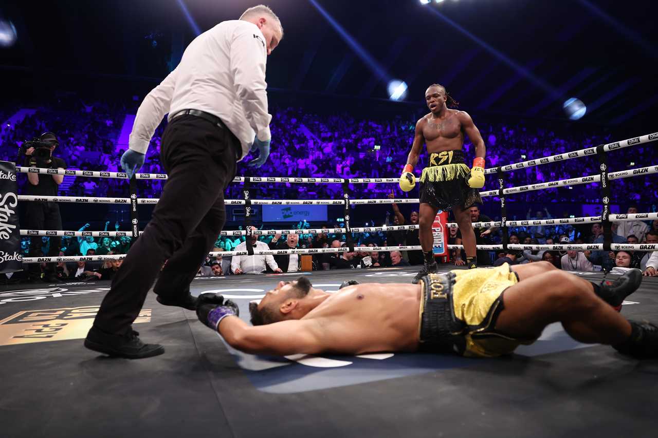 LONDON MAY 13: Fight Night. MF & DAZN X SERIES: 007 at the OVO Wembley Park, London on the 13th May 2023. Misfits Boxing. Credit: Leigh Dawney/Misfits Boxing.