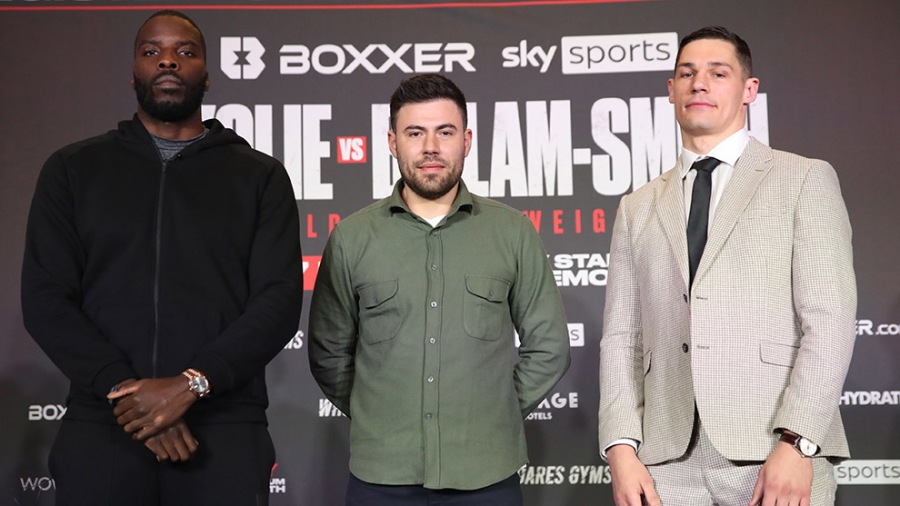 The tape of Lawrence Okolie and Chris Billam Smith - the fight for the cruiserweight title will be decided.