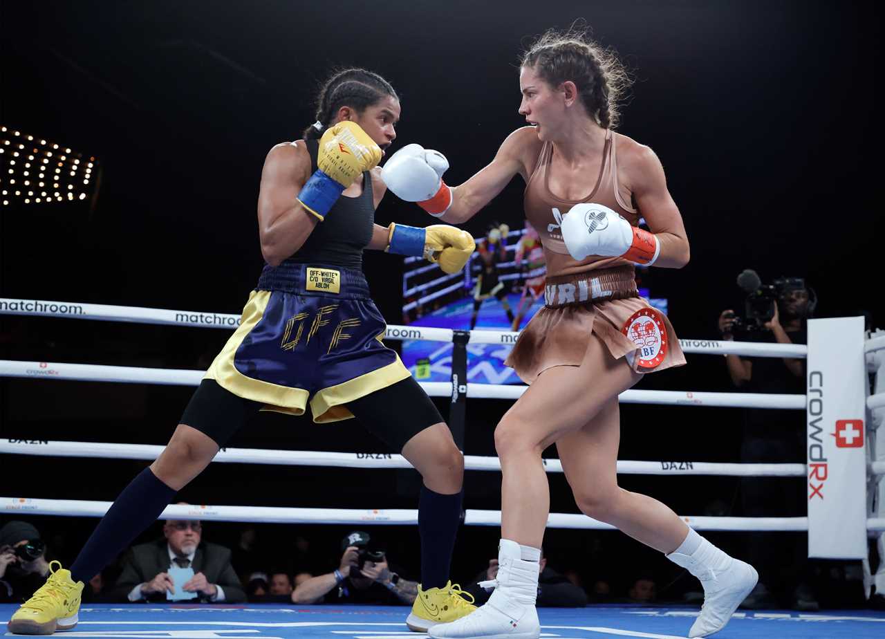 Ebanie bridges challenges fellow OnlyFans star Avril mathie to a world title bout that will 'break' the internet