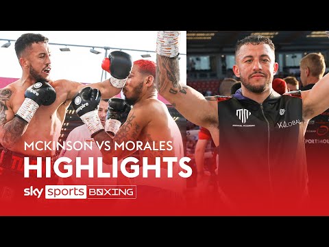 Michael McKinson stops Lebin Morales with a HUGE knockdown