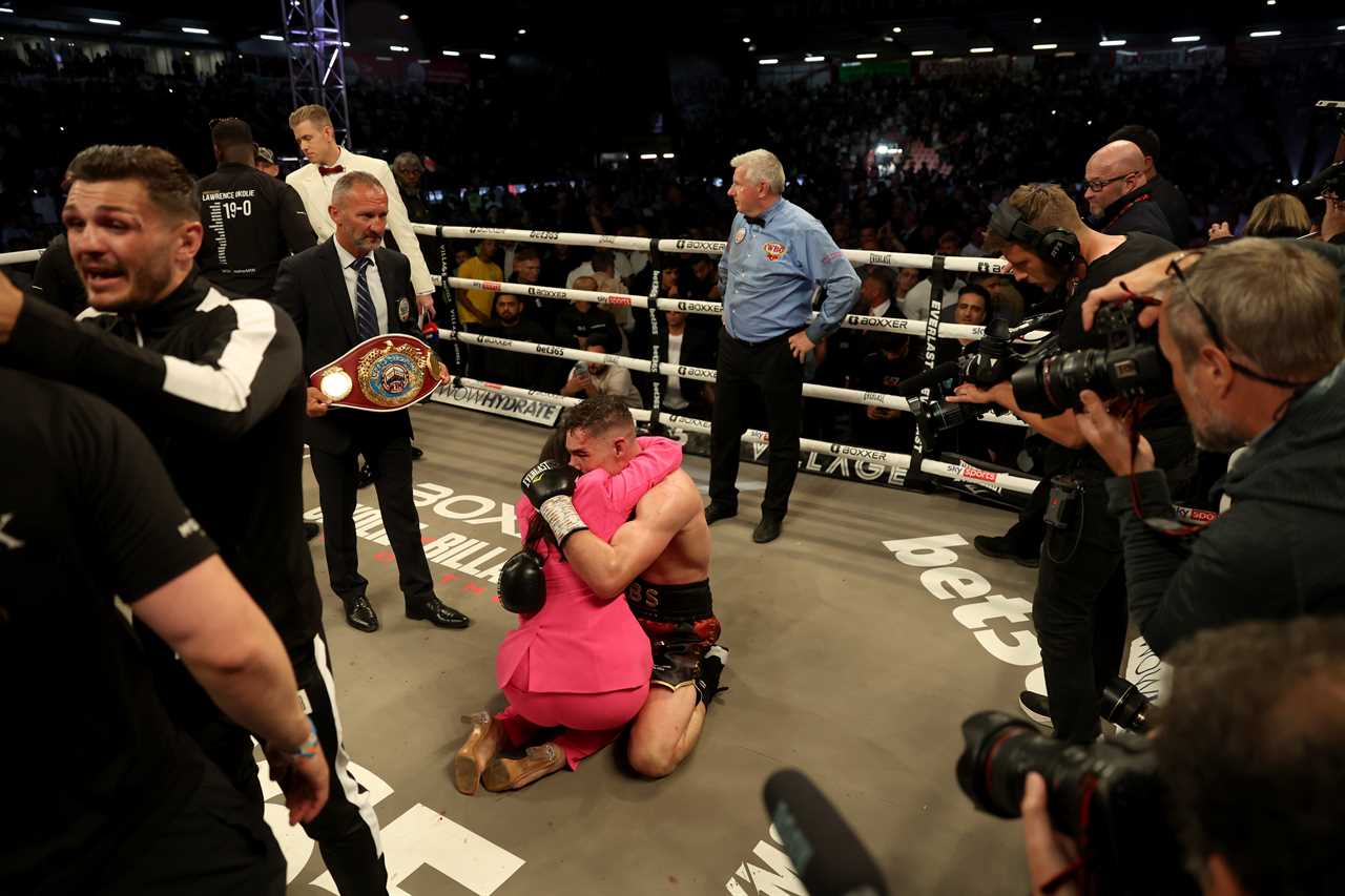 Lawrence Okolie is knocked down THREE times and two points are deducted as local hero Chris Billam Smith wins the world title