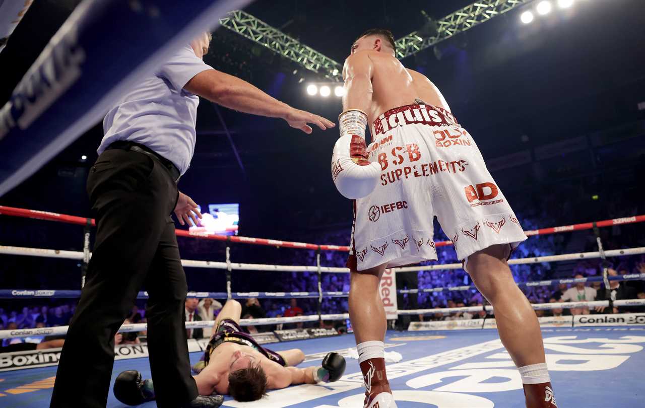 Press Eye - Belfast, Northern Ireland - 27th May 2023 - Photo by William Cherry/Presseye Luis Alberto Lopez knocks out Michael Conlan to win Saturday nights IBF featherweight title fight at the SSE Arena, Belfast. Photo by William Cherry/Presseye