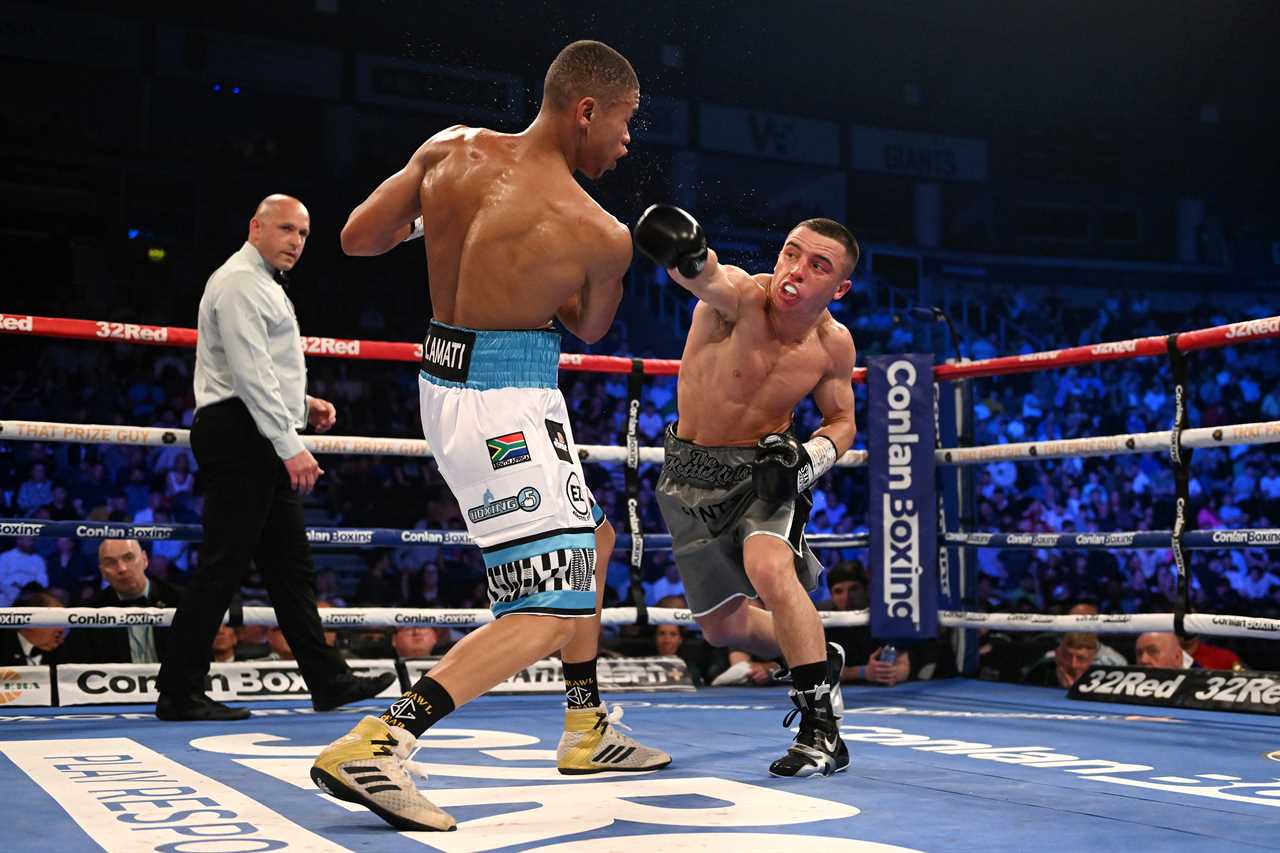Boxer Ludumo lamati needs oxygen after bout with Nick Ball