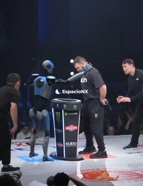 Watch Power Slap Fighter get KOed by ROBOT - but it's not what you think