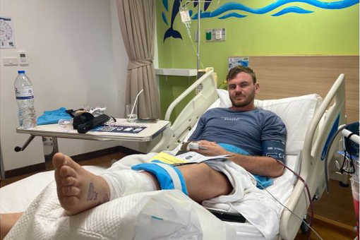 Rising MMA Star fights to save his leg after a severe staph infections as he shares graphic images inside his limb
