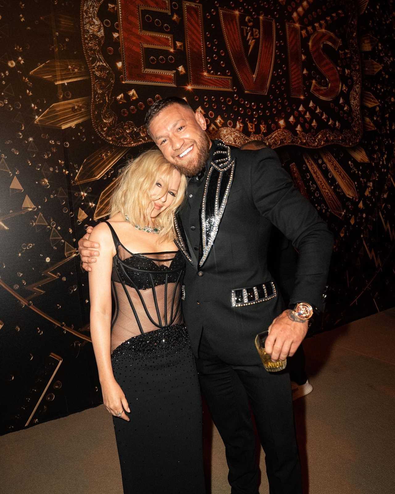 Watch Conor McGregor, the UFC legend, and Kylie Minogue perform to the new song Padam Padam by the pop star in Monaco