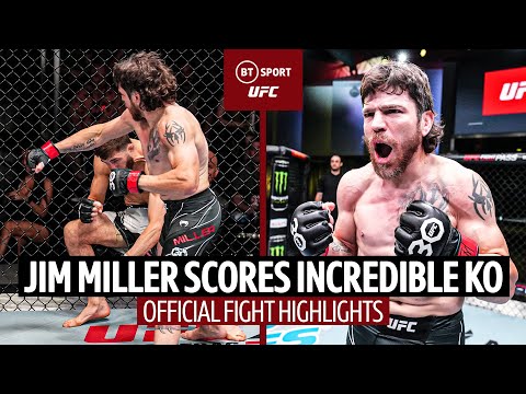 Jim Miller wins UFC official fight highlightss by knocking out Jesse Butler in the fastest knockout of his career
