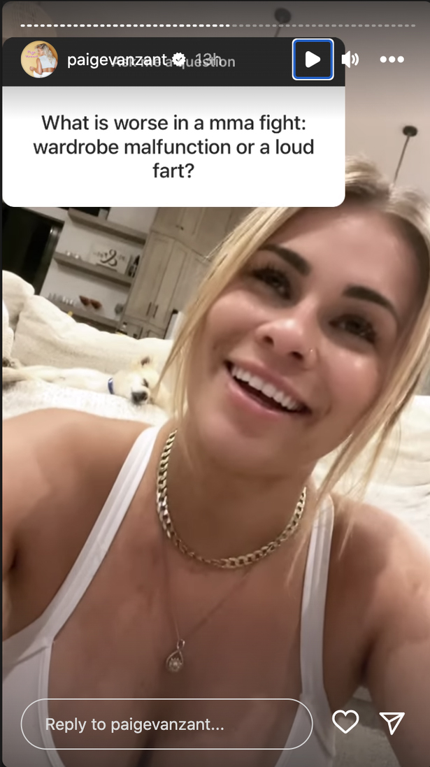 OnlyFans' Paige VanZant revealed incredible wardrobe malfunction in UFC fight, as she almost flashed her boobs