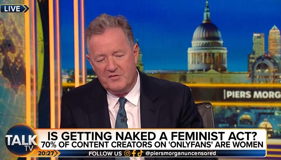 OnlyFans star Elle Brooke tells Piers that her mother is'supportive of' her porn business... and works for her.