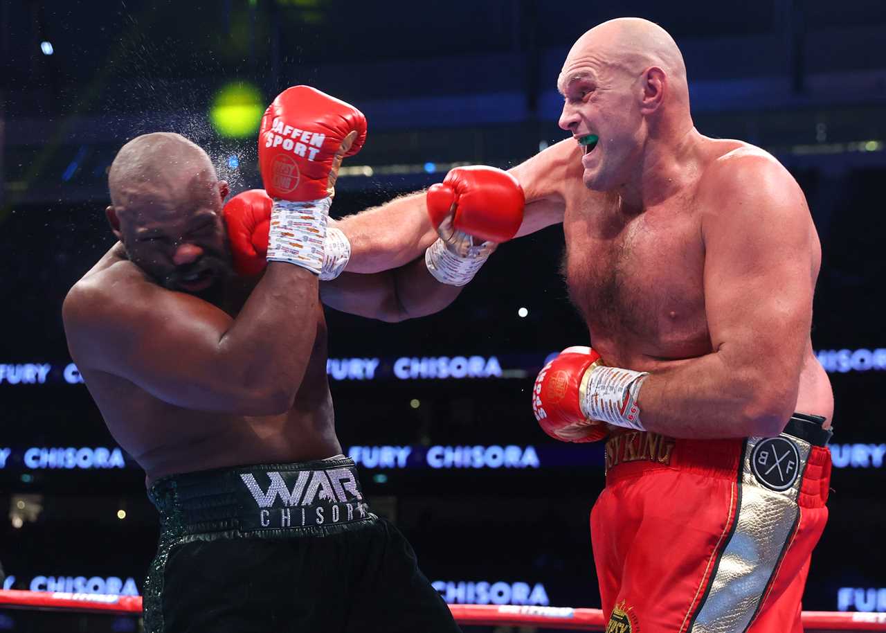 Fans joke that Tyson Fury landed more than Chisora's 3 fights in Thailand after a fan accidentally punches him in the face.