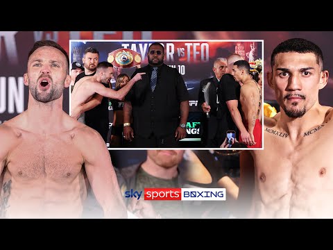 FULL WEIGH-IN JOSH TAYLOR Vs TEOFIMO LEOPEZ FULL WEIGH IN