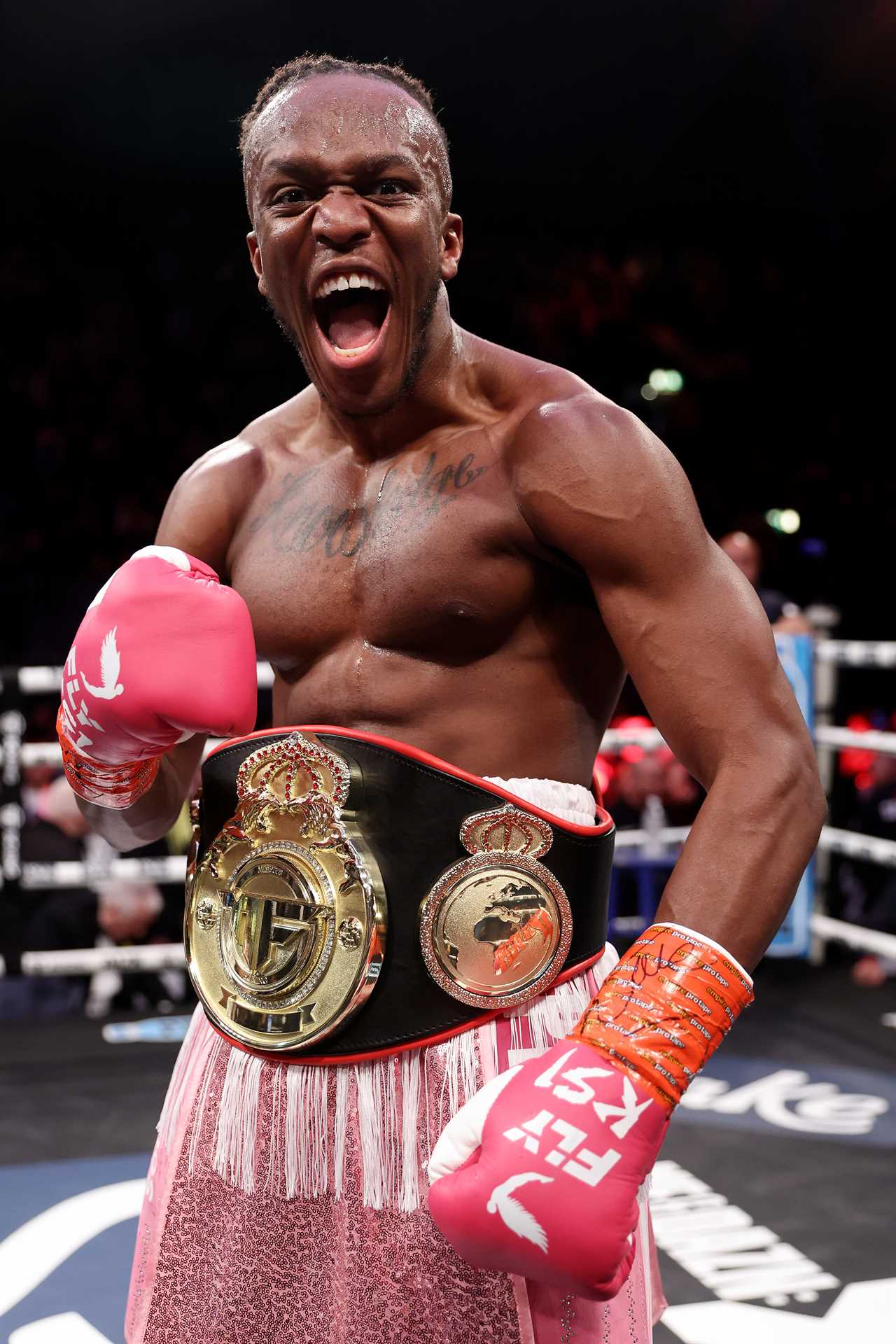 KSI asks football legend to box, even though he is a black-belt in taekwondo