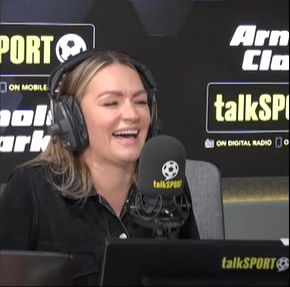 Laura Woods, embarassed by the way she was treated on talkSPORT when a guest asked her Are you single?