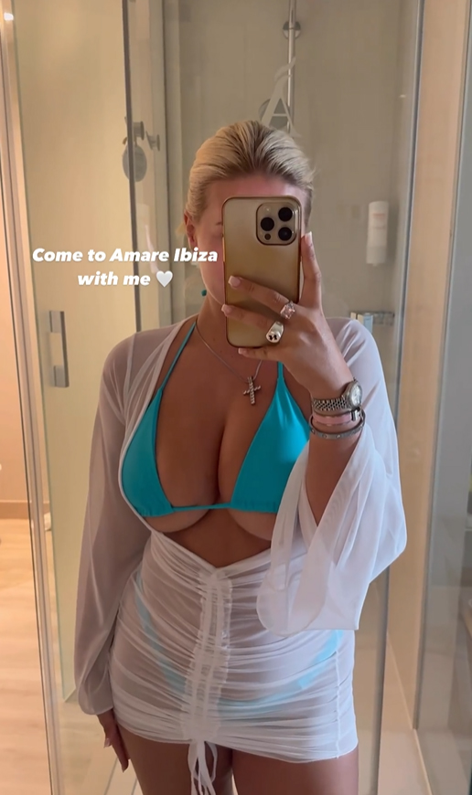 Fans are 'obsessed with' Apollonia's Llewellyn’s see-through dress, as the busty boxing girl shows off her major underboob