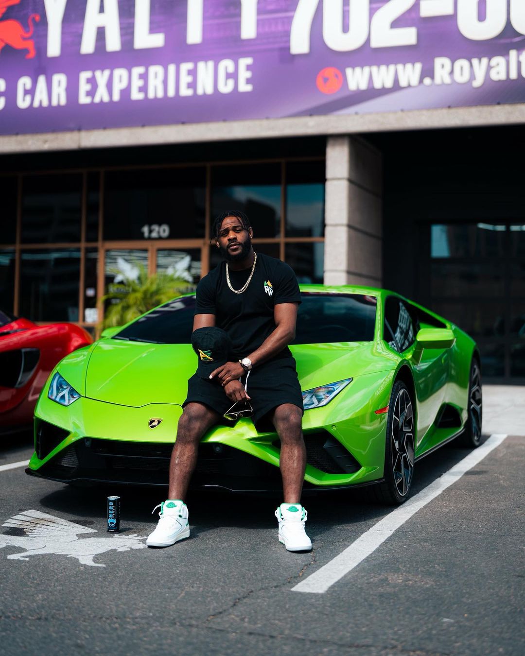 Dana White presents UFC champion with a Lamborghini worth PS652,000 just weeks after a Twitter feud about the next fight