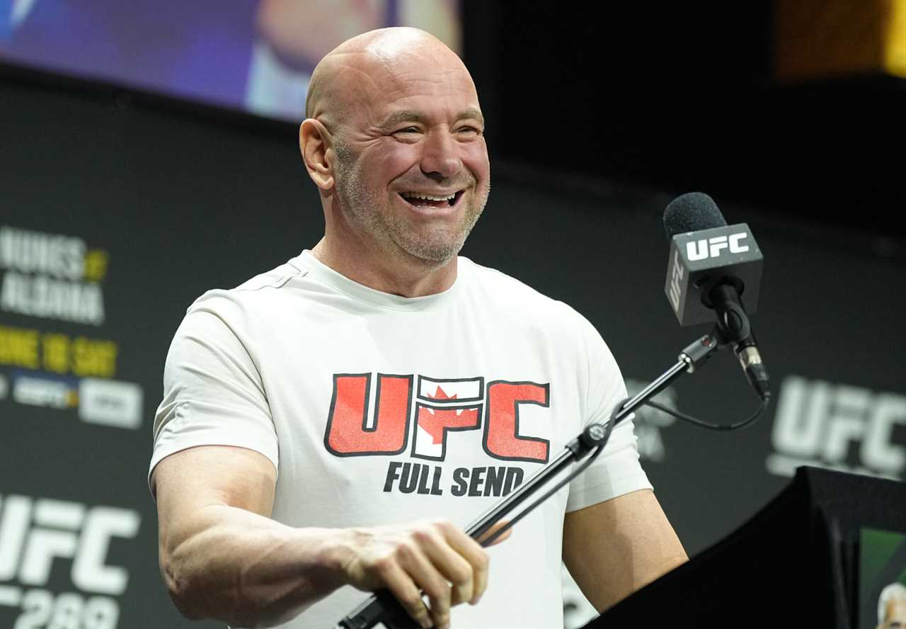 Dana White presents UFC champion with a Lamborghini worth PS652,000 just weeks after a Twitter feud about the next fight