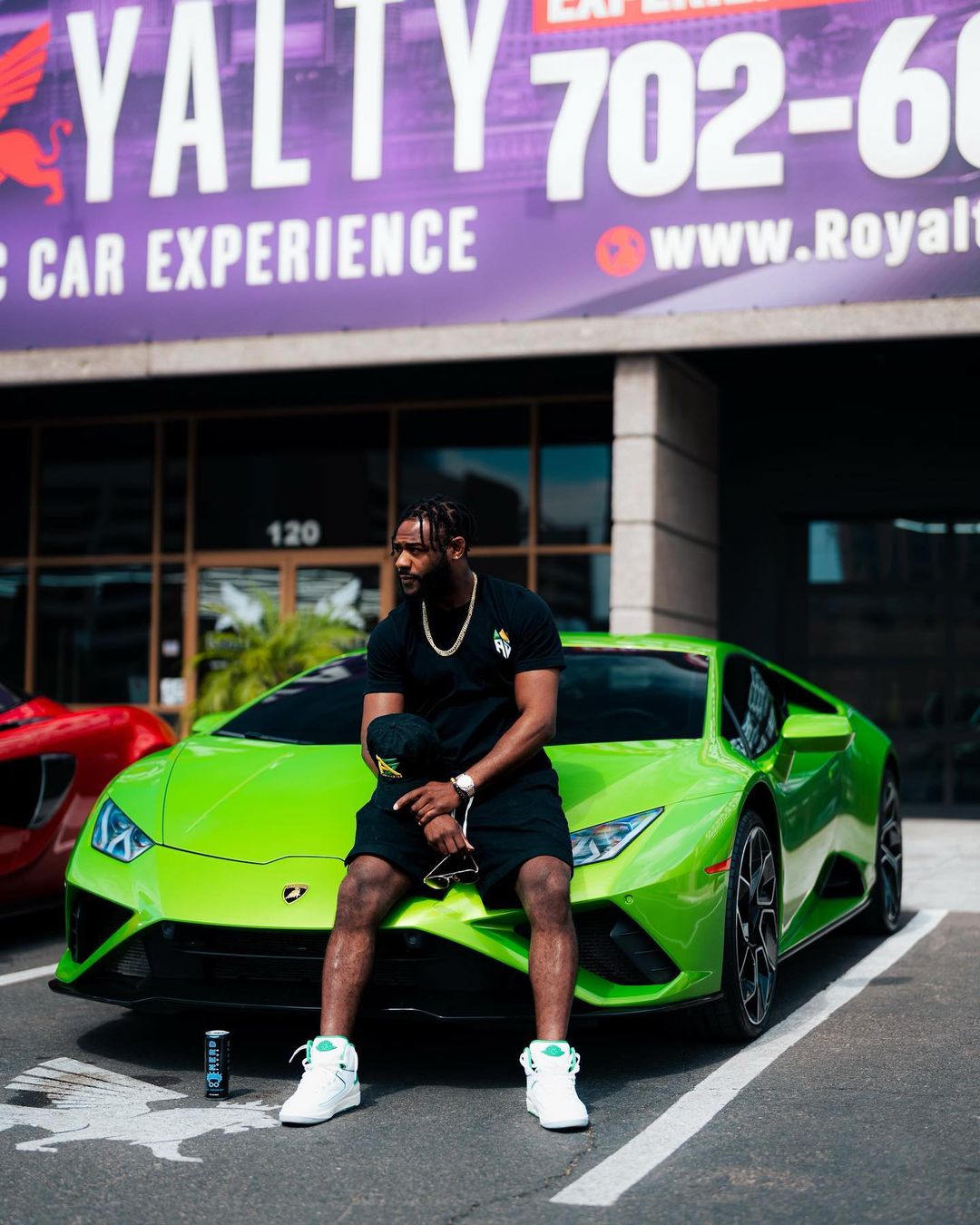 Dana White presents UFC champion with a Lamborghini worth PS652,000 just weeks after a Twitter feud about the next fight