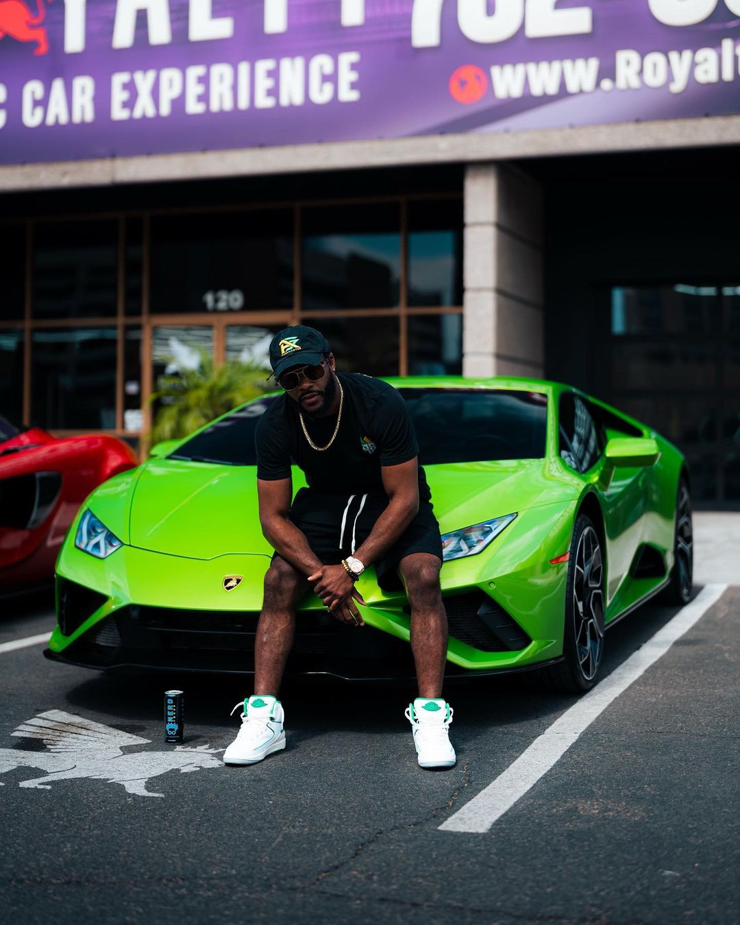 Dana White presents UFC champion with a Lamborghini worth PS652,000 just weeks after a Twitter feud about the next fight