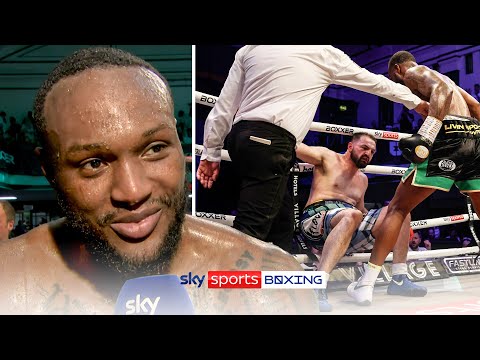 Viddal Riley's reaction to the emphatic win of KNOCKOUT Artist