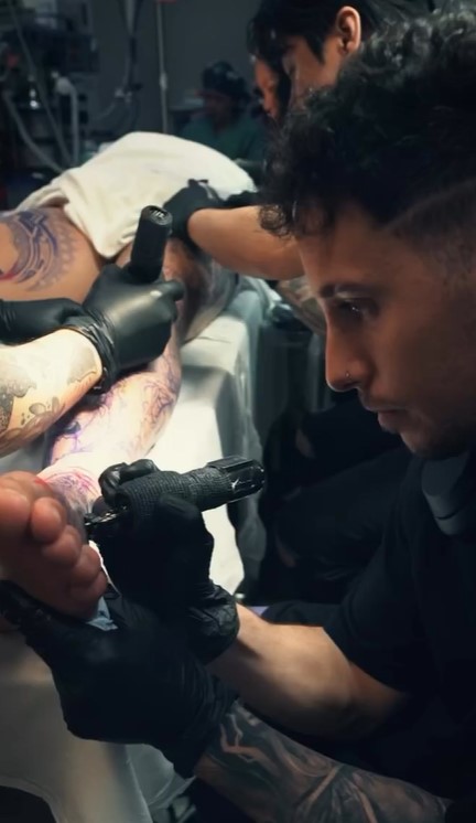 Jake Paul is put to sleep as he gets 11 painless tattoos, and fans are left wondering 'how can you get an appointment?'