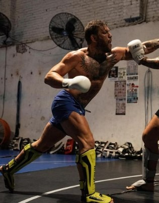 Conor McGregor and Dillon Danis spar as the UFC star's return to action faces collapse due a drug testing deadline